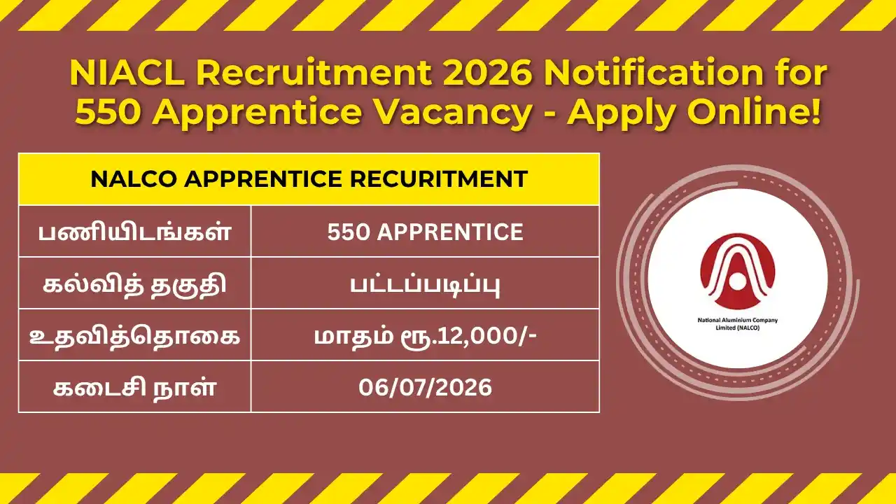 NIACL Recruitment 2026 Notification for 550 Apprentice Vacancies Apply Online