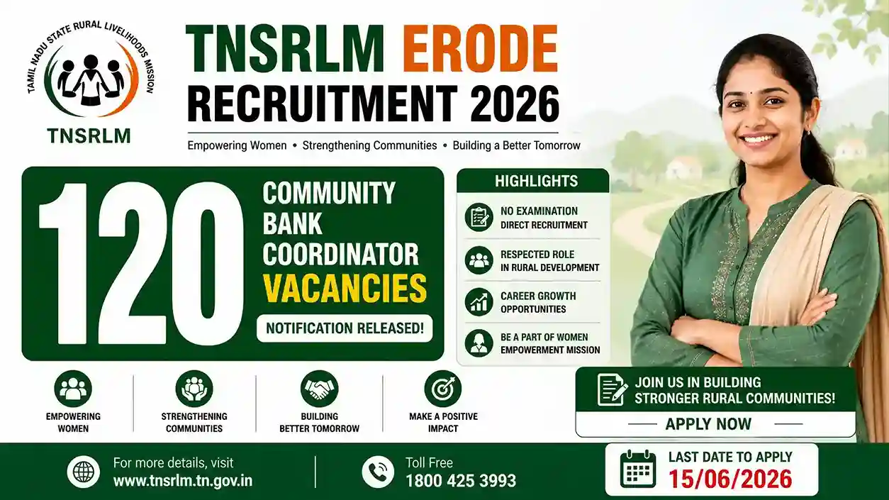 TNSRLM Erode Recruitment 2026