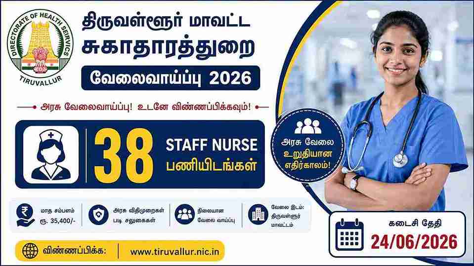 Tiruvallur DHS Recruitment 2026