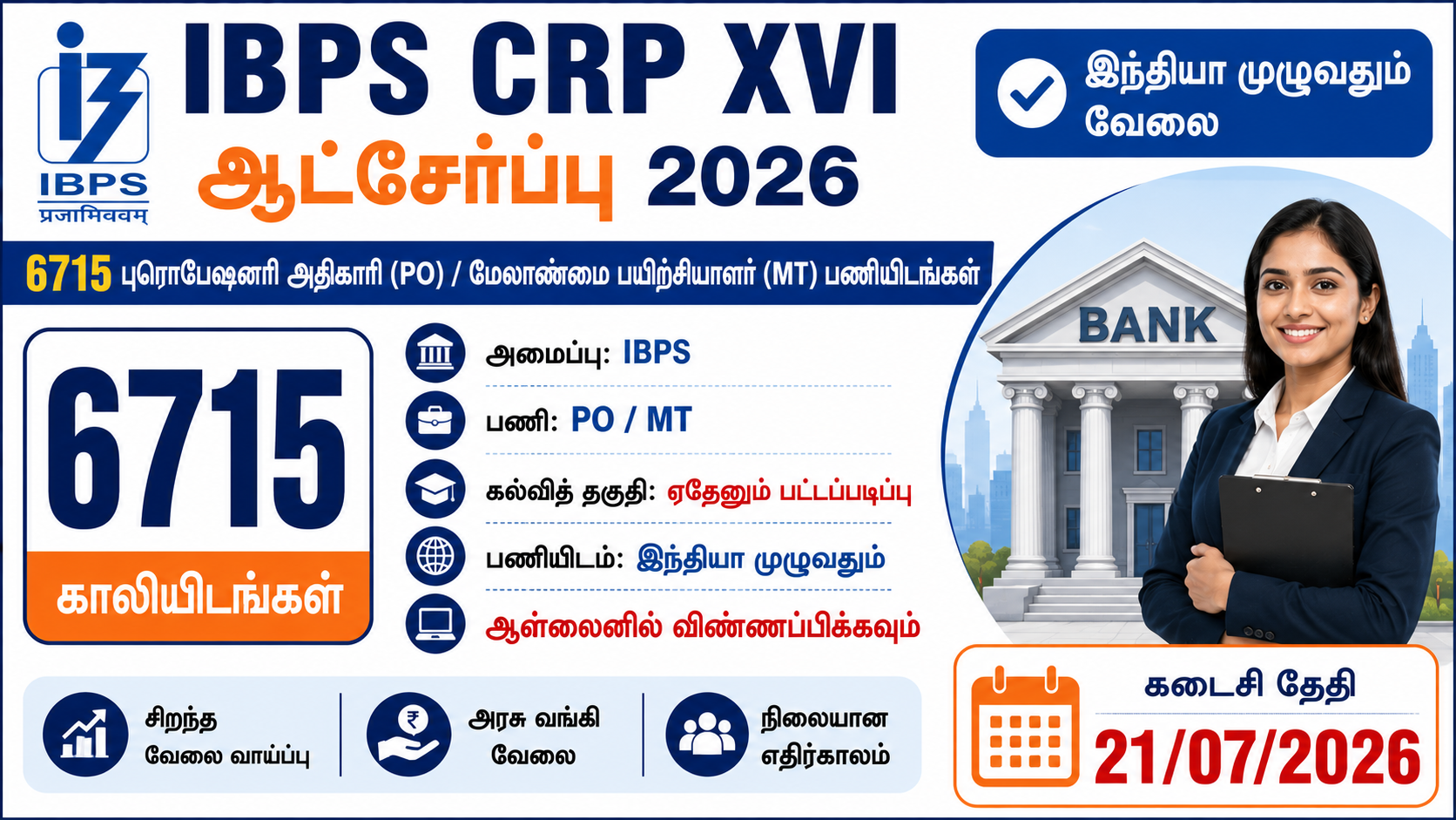 IBPS CRP XVI Recruitment 2026