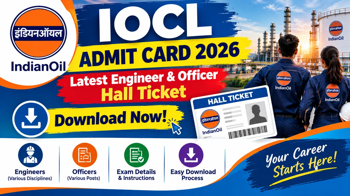 IOCL Admit Card 2026 Engineer Officer Hall Ticket