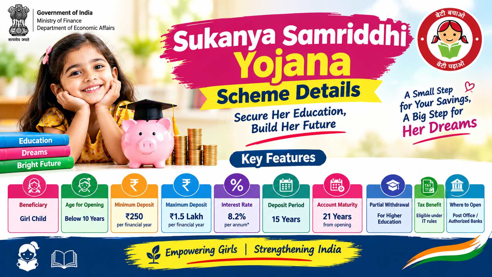 Sukanya Samriddhi Yojana Scheme Details